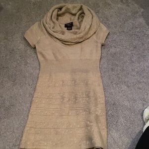 Tan/brown sweater dress. Small